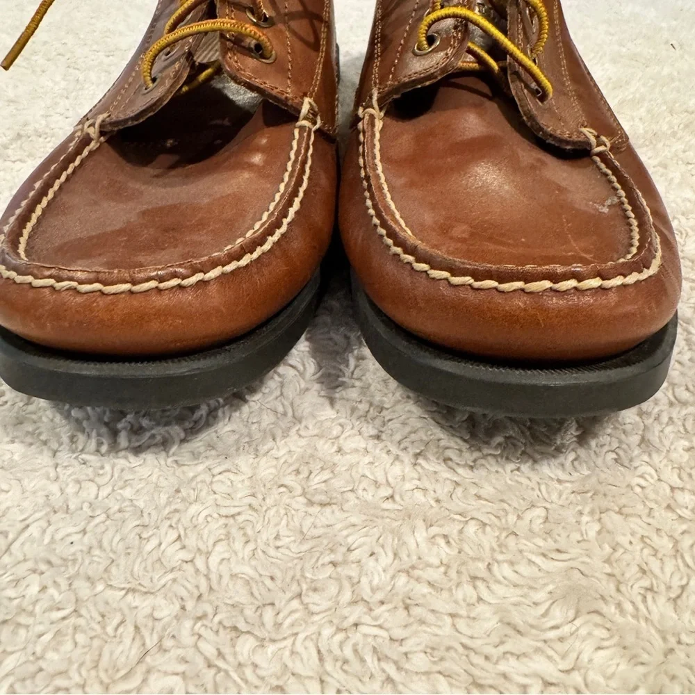 Eastland Brown and Yellow Boat Shoes Moccasin-Style - Like New